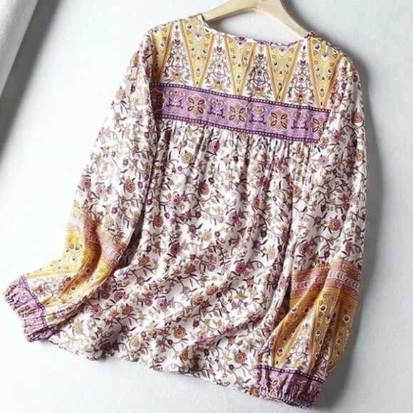 Arnhem lilac Blush Floral Blouse size 6 - Picture 4 of 11